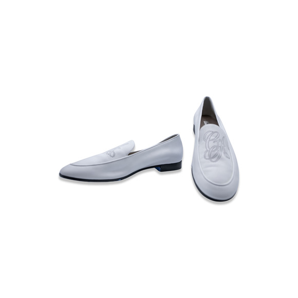 Giorgio Armani Women's White Leather Loafers - New - Size 38
